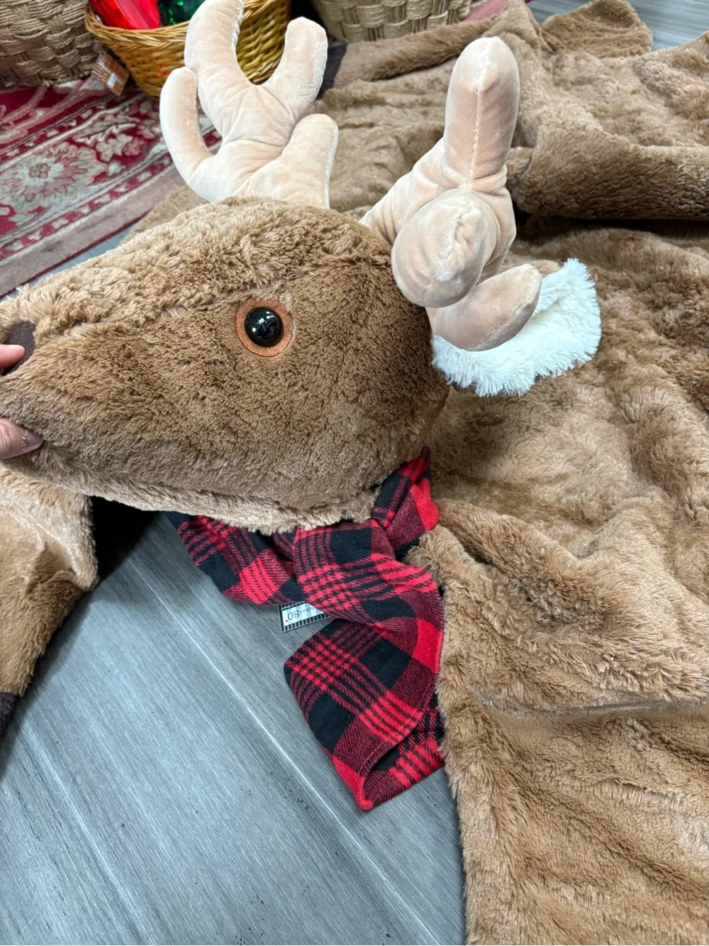 Deer Christmas tree skirt